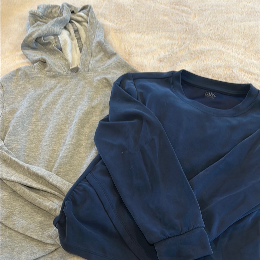 Athleta girls sweatshirt lot Medium/8-10